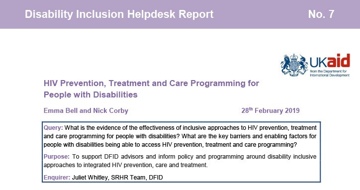 Query 7 - HIV Prevention, Treatment and Care Programming for People ...