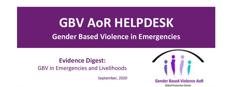 Evidence Digest: GBV, Livelihoods and Cash Transfers in Emergency Contexts