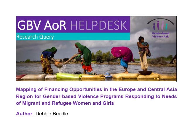 Mapping of Financing Opportunities in the Europe and Central Asia Region for Gender-based Violence Programs