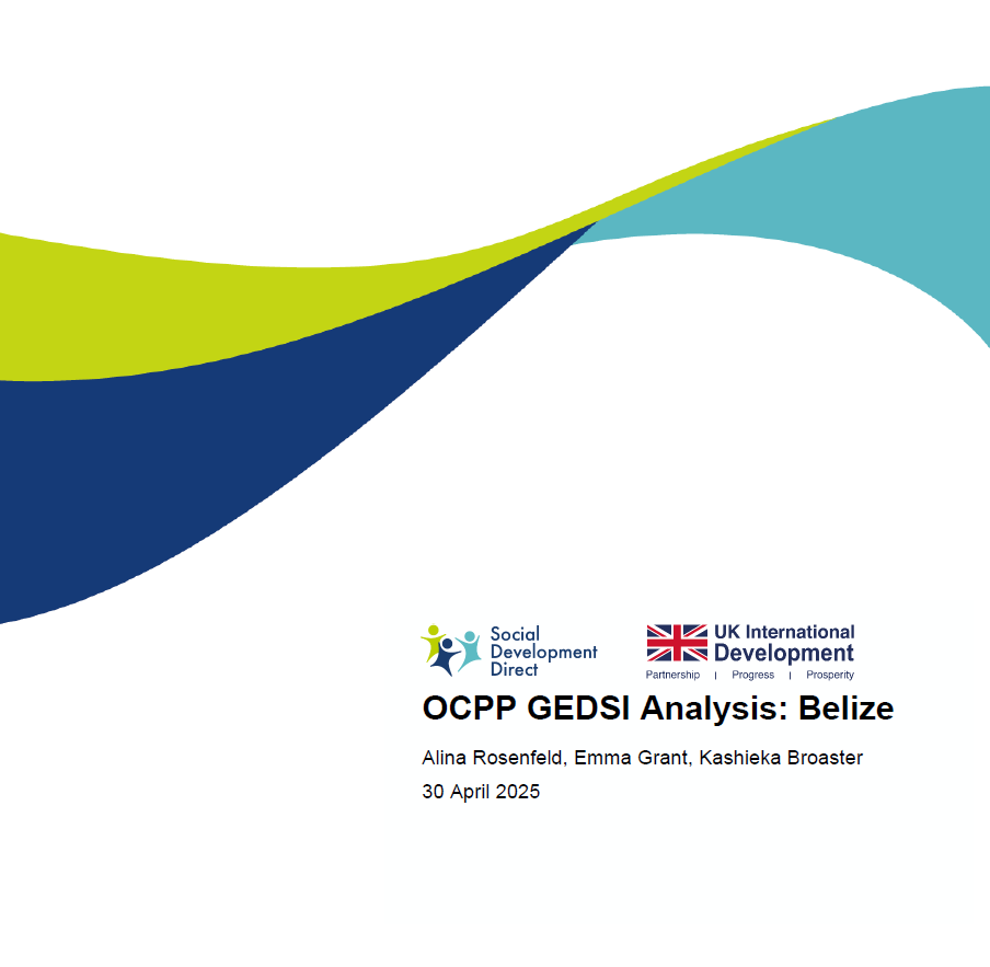 A cover of the report for Belize
