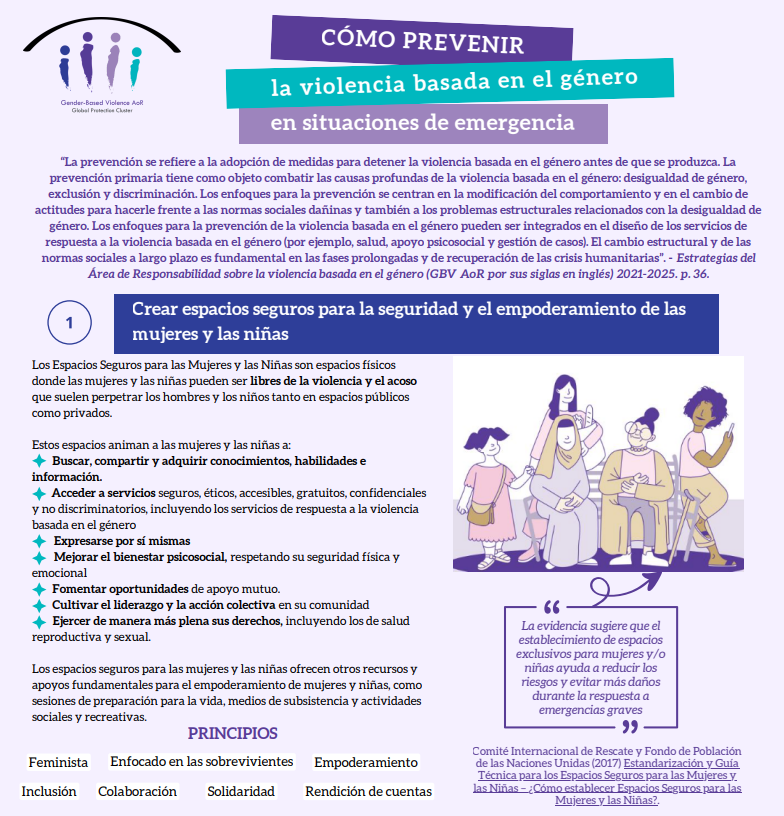 Cómo prevenir la violencia basada en el género en situaciones de emergencia