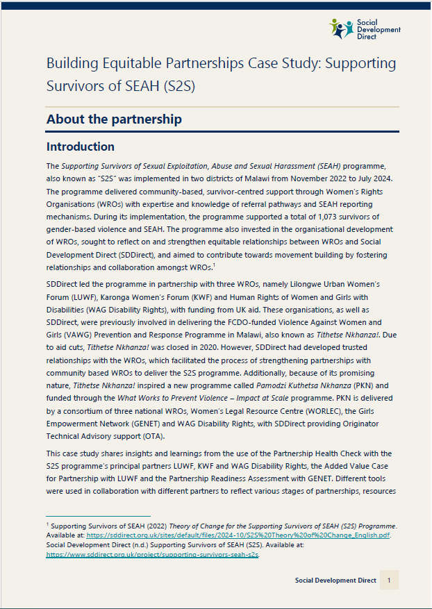 Front page of document