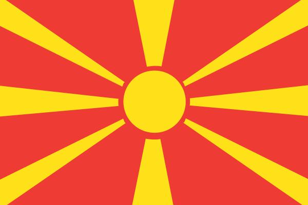 North Macedonia flag