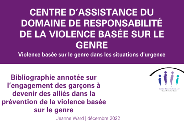 Bibliographie annotée sur l’engagement des garçons à devenir des alliés dans la prévention de la violence basée sur le genre